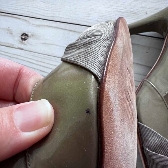 NWT Stuart Weitzman Women's Silk Soft Patent Open Toe Pump Shoes Size 8.5 - Picture 10 of 10